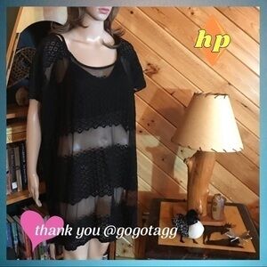 Free People Sexy Black Lace with Bralette NWT 🖤